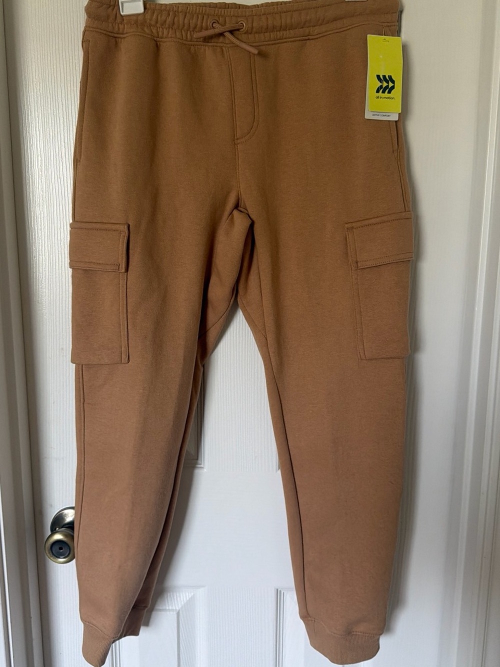 all in motion Brown Cargo Jogger Sweatpants
